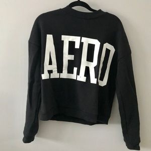 Aeropostle Black Crewneck Sweatshirt